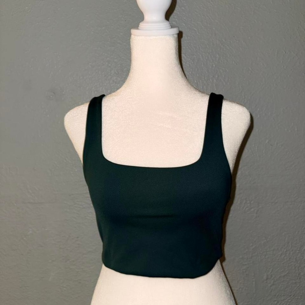 NWOT Girlfriend‎ Collective Cropped Bra Green Small